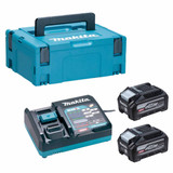 Makita C-1911C9-1 40V Max XGT Power Source Kit with 2x 4.0Ah Batteries, DC40RA Charger & MAKPAC Type 2 Case