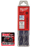 Milwaukee 4932363529 HSS-R Drill Bits 9.5mm x 125mm (10 Pack)