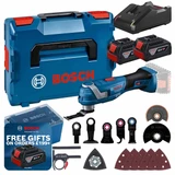 Bosch GOP18V-34 18V Starlock Multi Tool with 2 x 5.0Ah Batteries, GAL18V-40 Charger, Accessories and L-Boxx