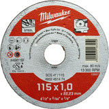 Milwaukee 4932451474 115mm x 1mm Thin Metal Cutting Disc