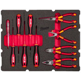 Milwaukee 4932493637 PACKOUT™ Insulated Electrician Set in Foam Insert (10 Pieces)