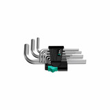 Wera 950/9SM N Short Chrome Plated Hex Key Set 1.5-10.0 (9 Pieces)