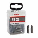 Bosch 2607002798 Extra Hard PZ2 Screwdriver Bit Set 25mm (25 Pieces)