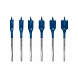 Bosch 2608900333 Expert Self Cut Speed Flat Spade Drill Bit Set Hex (6 Pieces)