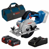 Bosch GKS 18V-51 18V 140mm Brushless Circular Saw with 2x 5.0Ah Batteries, Charger and Bag
