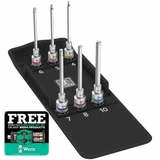 Wera 05004210001 8740 C HF 2 Zyklop Bit Socket Set with 1/2" Drive (6 Pieces)