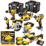 DeWalt TDKIT8 XR 18V 8 Piece Kit with 3x 5.0Ah Batteries