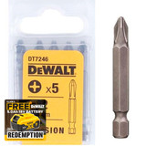 DeWalt DT7246 Torsion Bits PH2 50mm Pack of 5