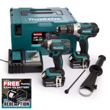 Makita DLX2145TJ Makita Cordless Twinpack 2 X 5Amp Charger & Case from Toolden