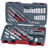Teng Tools TM111 1/4", 3/8", 1/2" Drive AF/Metric Socket Set