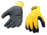 DeWalt DPG70L Yellow Knit Back Latex Gloves (Size L)