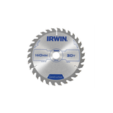 IRWIN Construction Circular Saw Blade 160 x 20mm x 30T ATB