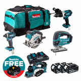 Makita DLX6012PM 18V LXT 6 Piece Cordless Tool Kit with 3x 4.0Ah Batteries