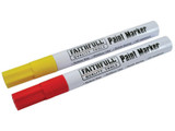 Faithfull FAIPMYELRED Paint Marker Pen Yellow & Red (Pack of 2) | Toolden