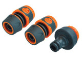 Faithfull FAIHOSE34KIT 3/4in Plastic Hose Fittings Kit^ 3 Piece | Toolden