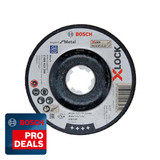 Bosch BSH619258 X-LOCK Expert for Metal Depressed Centre Grinding Disc 115 x 6 x 22.23mm | Toolden