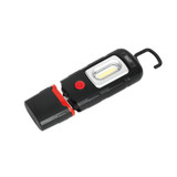 Sealey LED3601 Rechargeable 360° Inspection Lamp 2W COB + 1W LED Black Lithium-Polymer