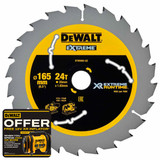 DeWalt DT99560 XR 165 x 20mm 24T Extreme Runtime Circular Saw Blade