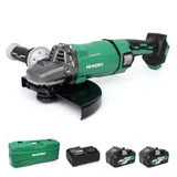 HiKOKI G3623DA/JRZ 230mm 36V Angle Grinder with 2x 2.5/5Ah Batteries