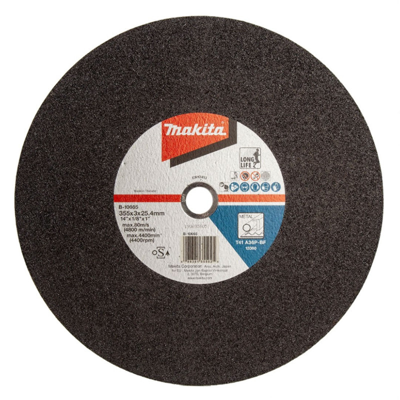 Makita B106655 355x3x25.4 Metal Flat CutOff Wheel Toolden