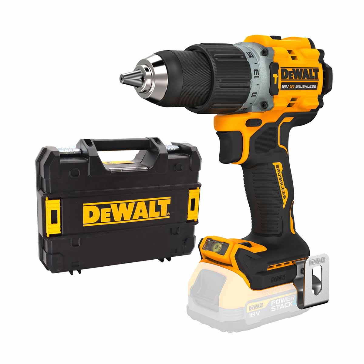 DeWalt DCD805N POWERSTACK™ 18V XR Brushless Combi Drill (Body Only)