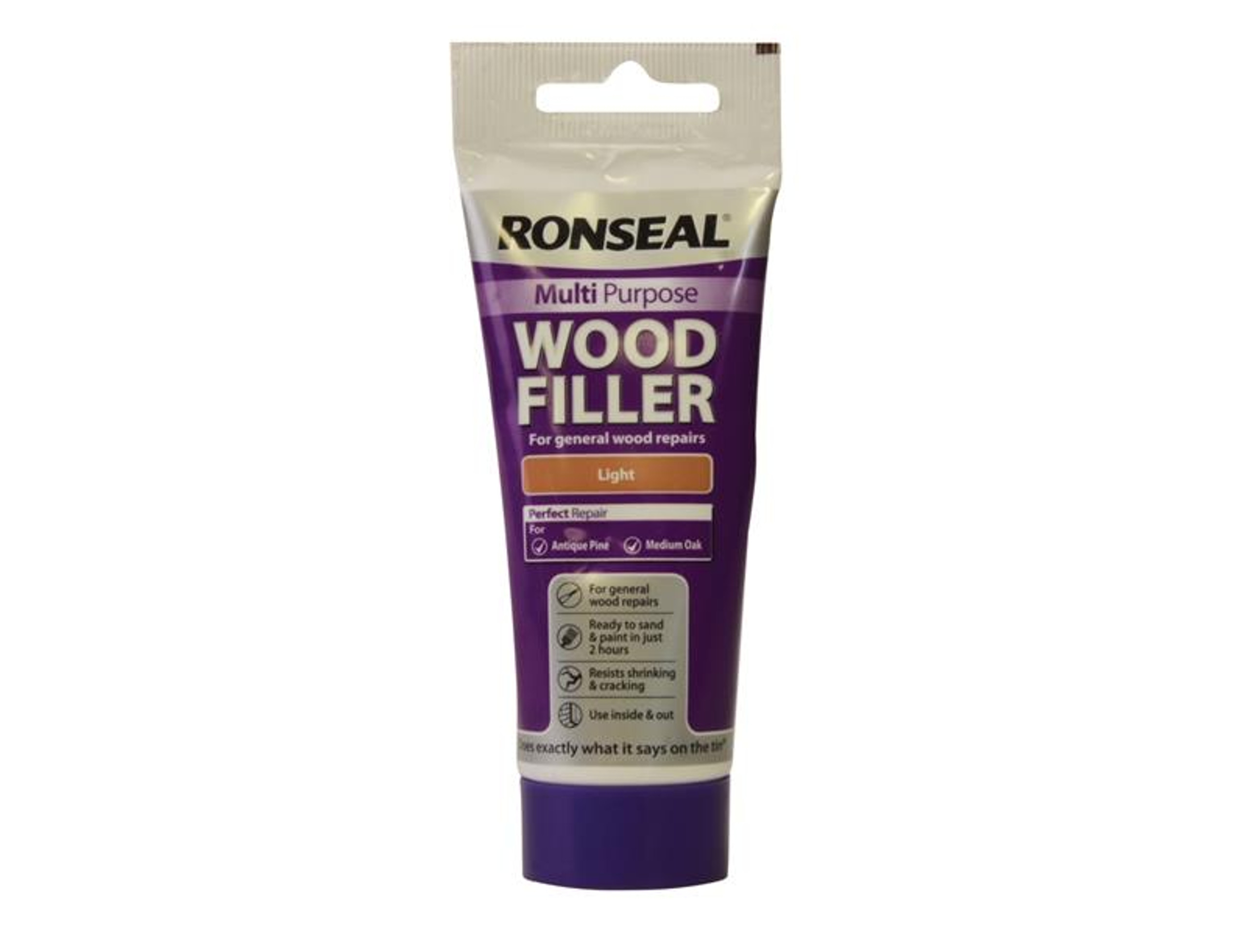 Multi Purpose Wood Filler Tube Light 100g Toolden