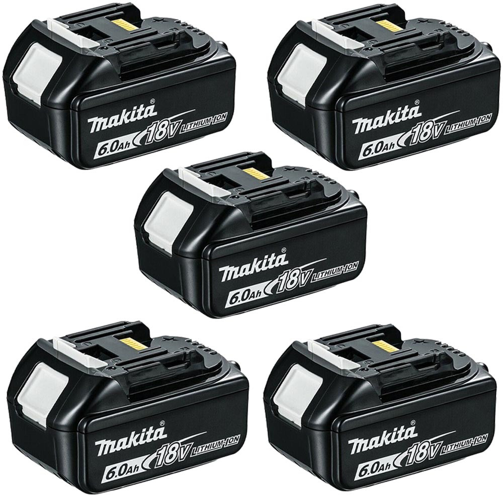 Makita BL1860 18V LXT Lithium-Ion Battery (Pack of 5)