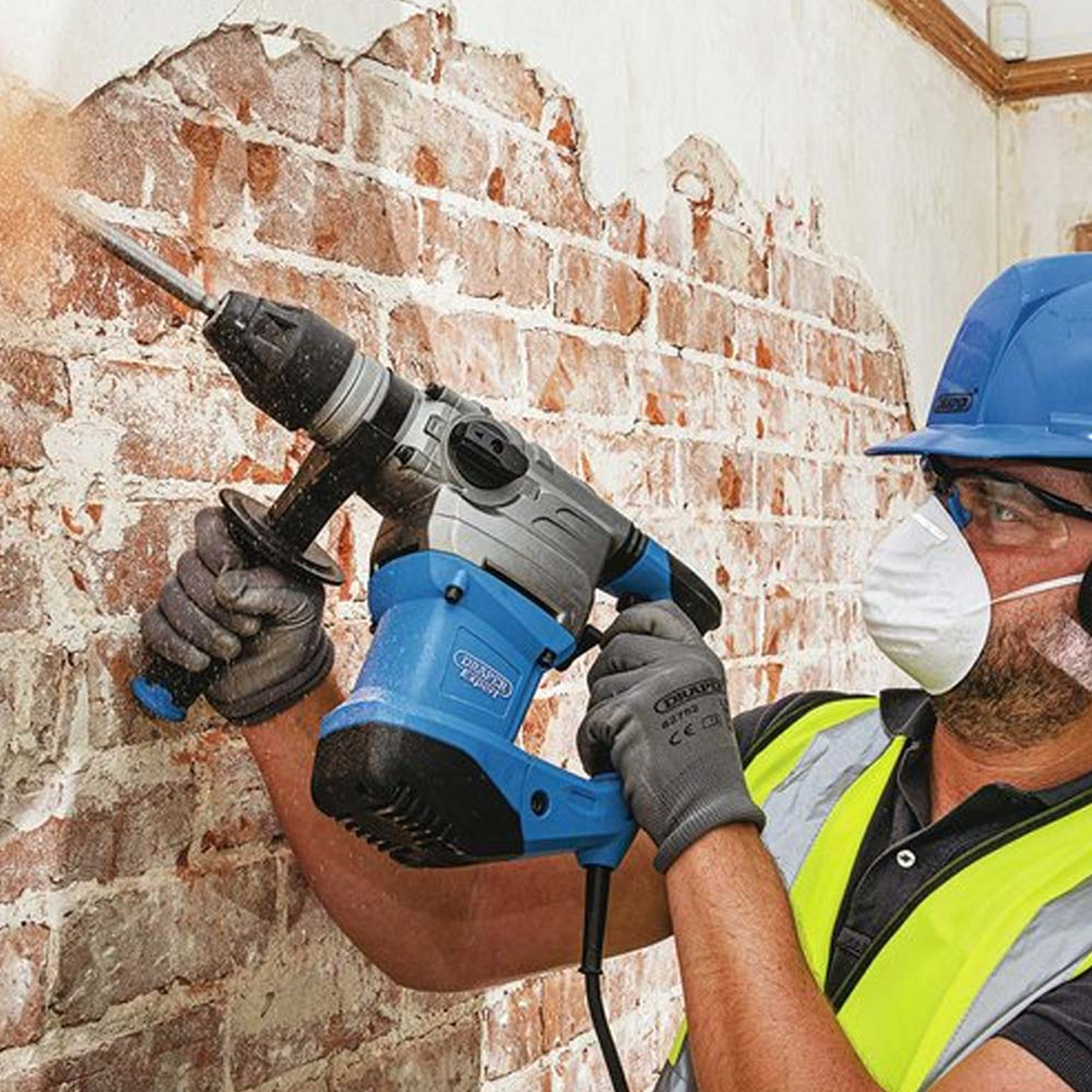 Draper expert 1500w 4 function sds plus rotary hammer drill 240v hotsell