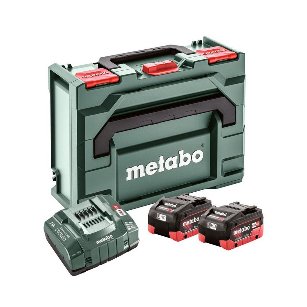 Metabo 685131590 Basic Set with 2x 18V Batteries, Charger