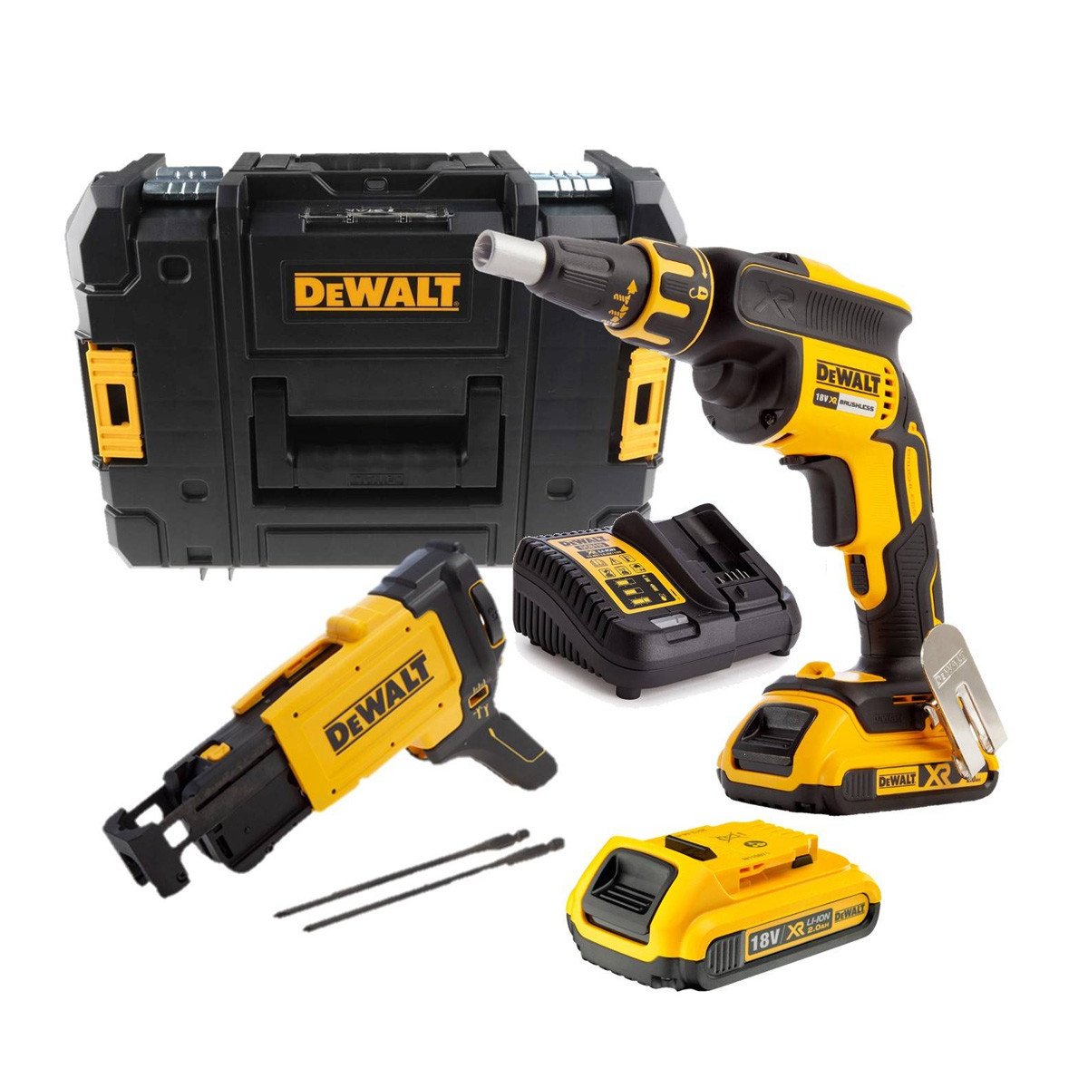 DeWalt DCF620D2K 18V Collated Drywall Screwdriver Kit Toolden