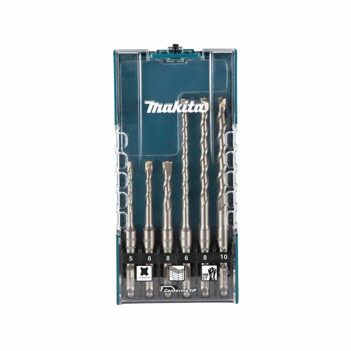 Makita E-15730 TCT SDS-Plus Drill Bit Set (6 Pieces) Toolden
