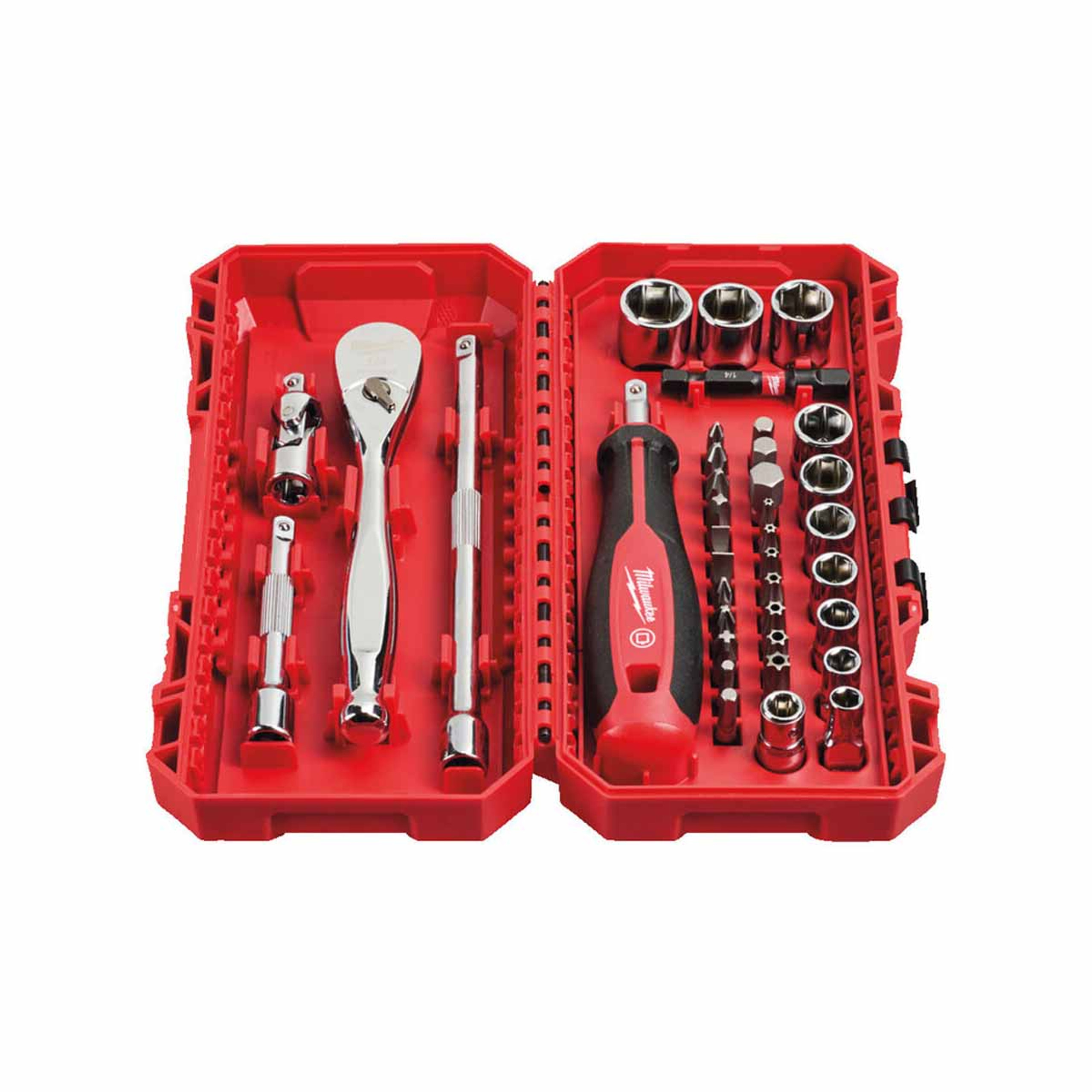 Milwaukee 4932498381 1 4 Ratchet Driver Socket Set 38 Pcs Toolden
