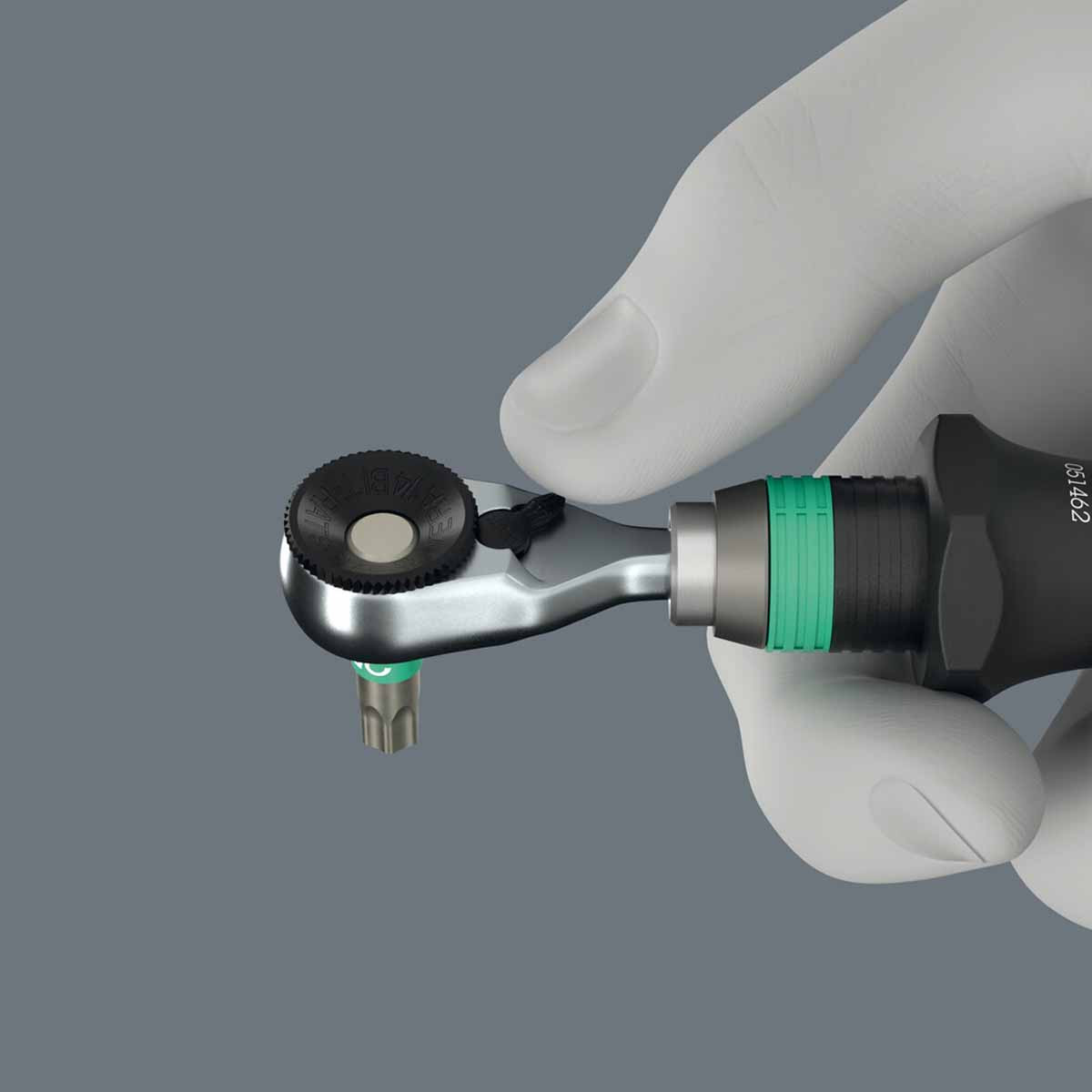 Wera 05003662001 8011 Zyklop Mini 4 Bit Ratchet 1/4