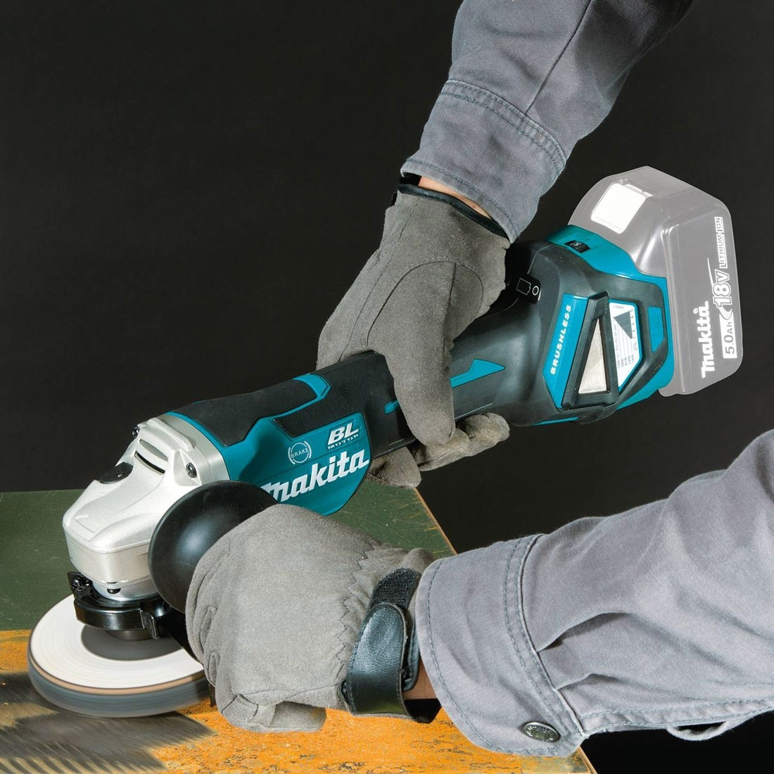 Makita DGA463Z LXT 18V Brushless 115mm Angle Grinder (Body Only