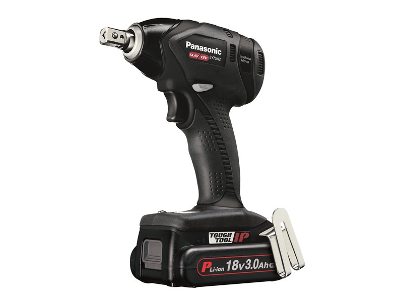 Panasonic EY75A2PN2G31 18V Dual Volt Brushless Impact Wrench with 2x  Batteries