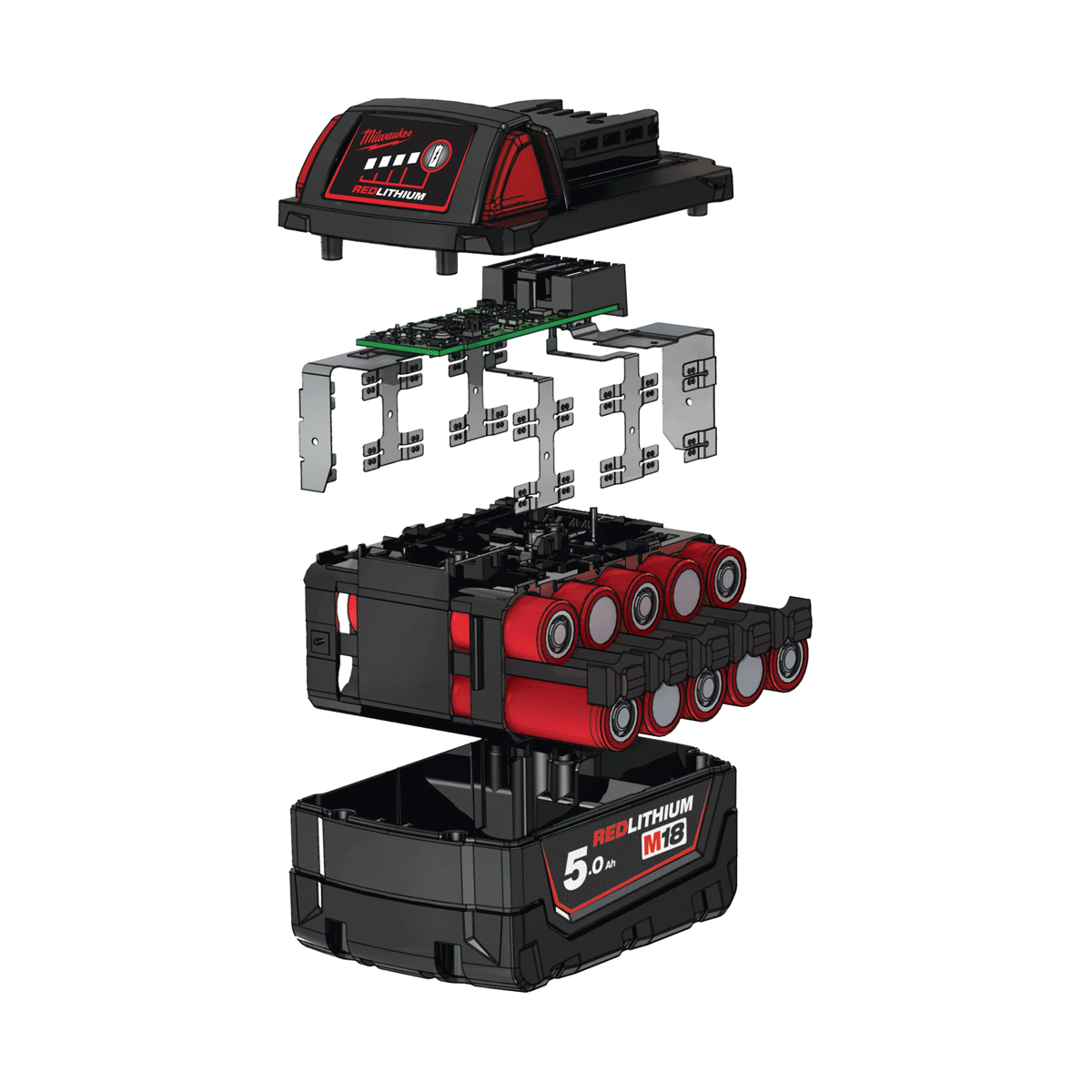 Milwaukee M18B5 18V Redlithum-ion Slide Battery Pack Toolden