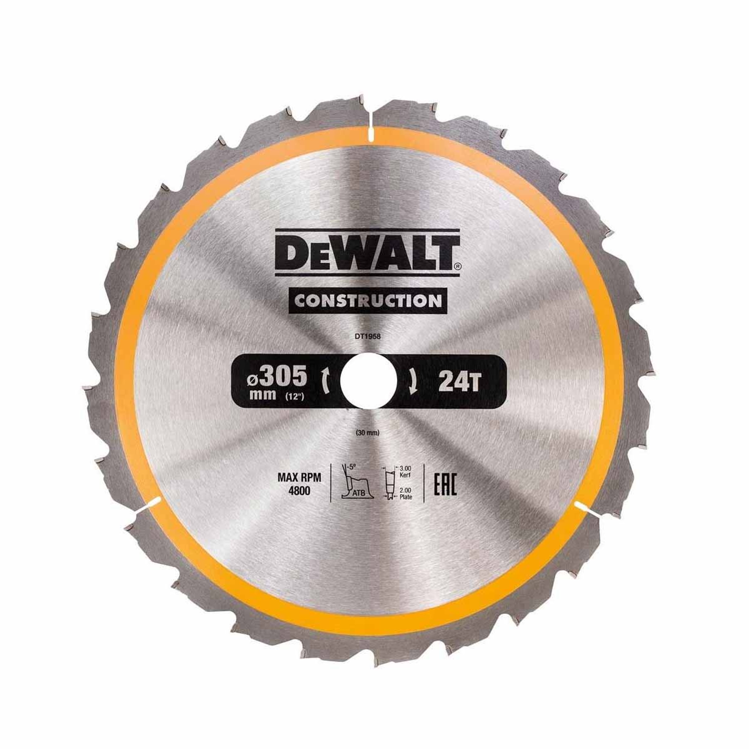 DeWalt Construction Circular Saw Blade 