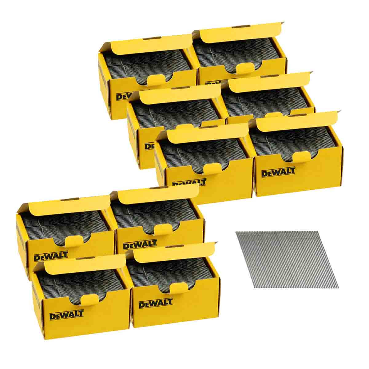 DeWalt DNBA1663GZ 16G 63mm Angled Galvanised 2nd Fix Nails (25 000