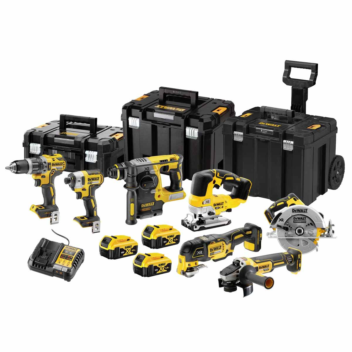 DeWalt DCK755P3T 18V Cordless 7pc Kit with 3x Batteries