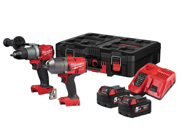 M18 Fuel Milwaukee 18v Twin Pack Milwaukee M18 FUEL FPP2BE-522B