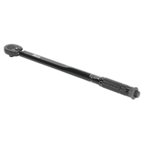 Sealey AK624B Micrometer Torque Wrench 1/2"Sq Drive Calibrated Black Series