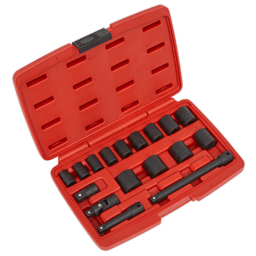 Sealey AK68217 Impact Socket Set 17pc 3/8"Sq Drive Metric