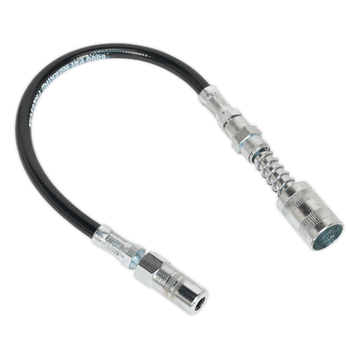 Sealey GGSF300 Rubber Delivery Hose with 4-Jaw Connector Flexible 300mm Quick Release Coupling