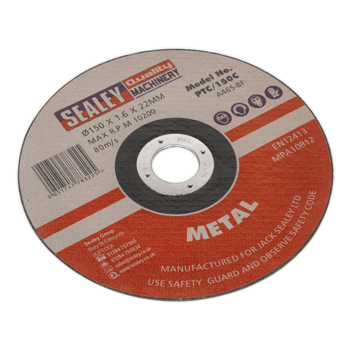 Sealey PTC/150C Cutting Disc 150 x 1.6mm 22mm Bore