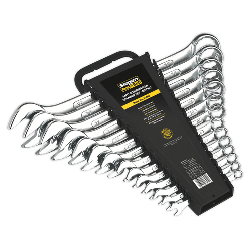 Sealey S0402 Combination Spanner Set 14pc Metric