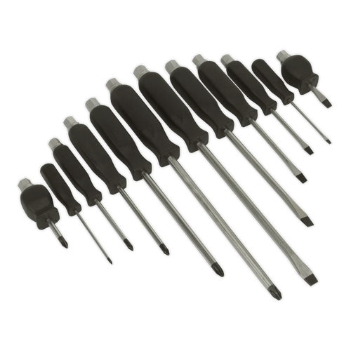 Sealey S0641 Screwdriver Set 12pc Hammer-Thru