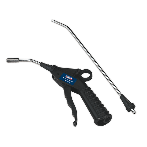 Sealey SA914 Air Blow Gun with Safety Nozzle & 2 Extensions