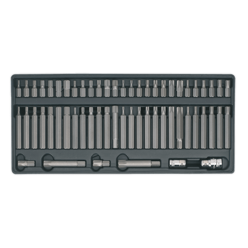 Sealey TBT11 Tool Tray with Security TRX-Star*/Hex/Ribe/Spline Bit Set 60pc