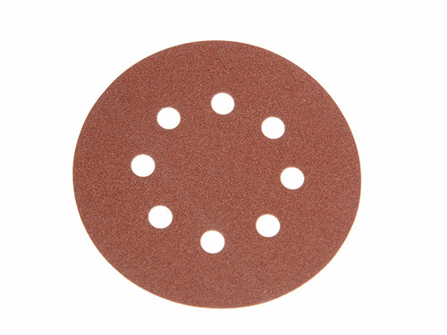 Faithfull FAIAD125240H Hook & Loop Sanding Disc DID3 Holed 125mm x 240g (Pack of 25)