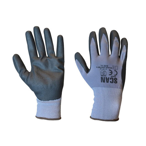 Scan SCAGLONITMFX Breathable Microfoam Nitrile Gloves - XL (Size 10)